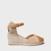 Toni Pons Cuñas Medias | Cerradas | BERAL - Alpargata de mujer en ante bicolor con cuña | BERAL