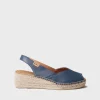 Toni Pons Cuñas Medias | Abiertas | BERNIA-P - Alpargata peep toe de mujer con cuña en piel | BERNIA-P