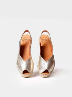 Toni Pons Cuñas Medias | Abiertas | BERNIA-P - Alpargata peep toe de mujer con cuña en piel | BERNIA-P