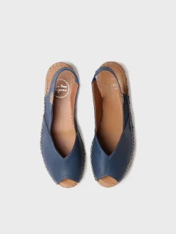 Toni Pons Cuñas Medias | Abiertas | BERNIA-P - Alpargata peep toe de mujer con cuña en piel | BERNIA-P