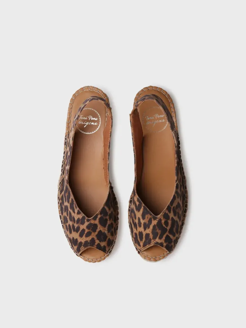 Toni Pons Cuñas Medias | Abiertas | BERNIA-P - Alpargata peep toe de mujer con cuña en piel | BERNIA-P