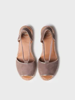 Toni Pons Cuñas Medias | Abiertas | BILDA - Alpargata de cuña de mujer en ante | BILDA