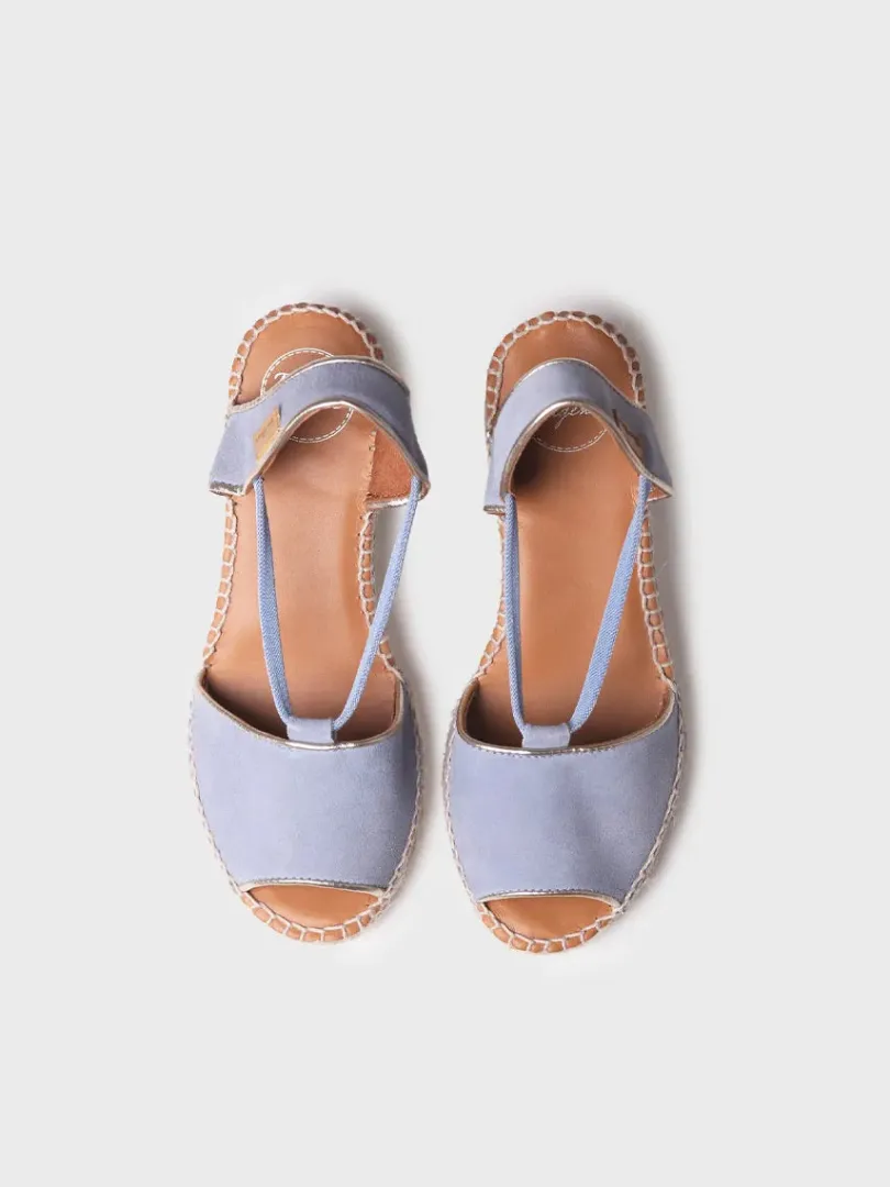Toni Pons Cuñas Medias | Abiertas | BILDA - Alpargata de cuña de mujer en ante | BILDA