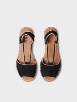 Toni Pons Cuñas Medias | Abiertas | BILDA - Alpargata de cuña de mujer en ante | BILDA