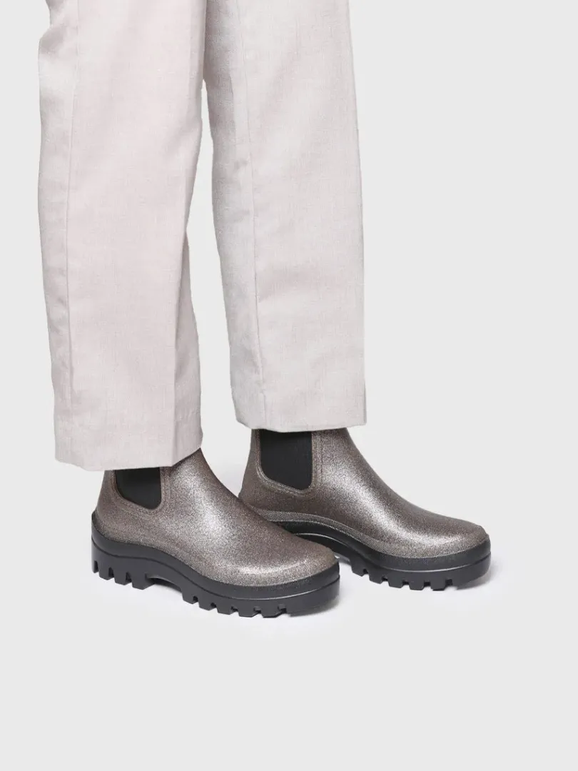 Toni Pons Botas Y Botines De Agua | CALGARY - Botín de agua para mujer plateado | CALGARY