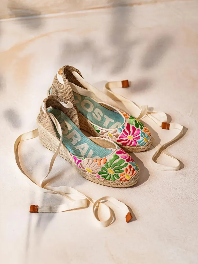 Toni Pons Cuñas Medias | Cerradas | CASTELL - Alpargata valenciana multicolor para mujer | CASTELL