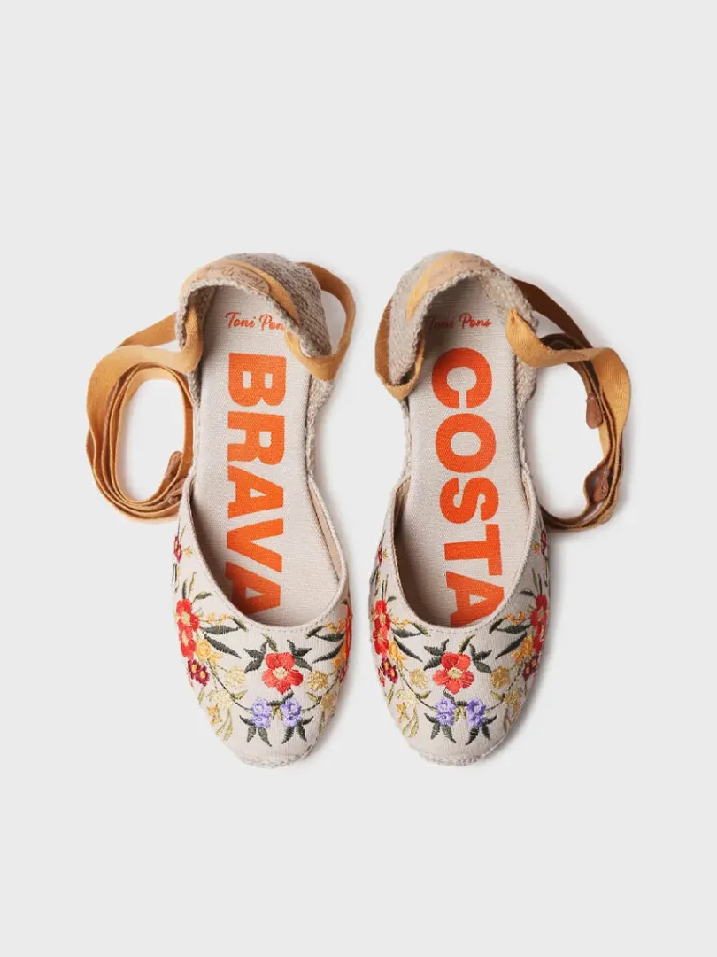 Toni Pons Cuñas Medias | Cerradas | CASTELL - Alpargata valenciana multicolor para mujer | CASTELL