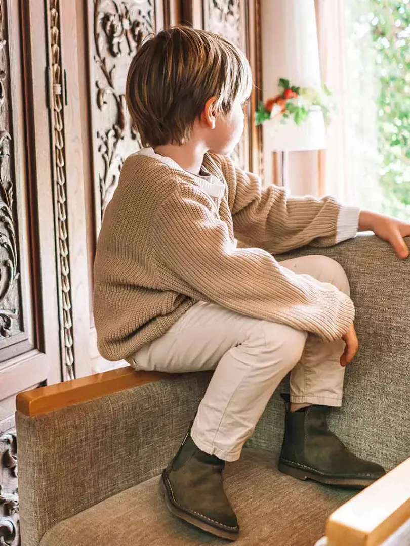 Toni Pons Botines Y Botas De Agua | CORA-SY - Botín Chelsea para niños en serraje | CORA-SY