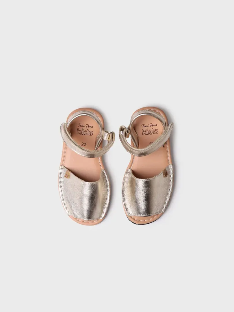 Toni Pons Sandalias | COVA-P - Menorquina de niña dorada | COVA-P
