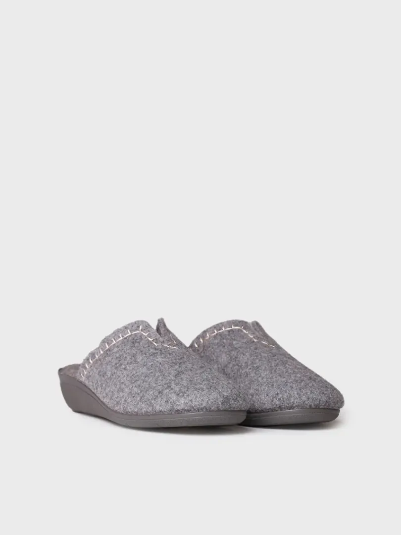 Toni Pons Slippers | CUNIT-FR - Zapatilla tipo zueco para mujer en fieltro reciclado | CUNIT-FR