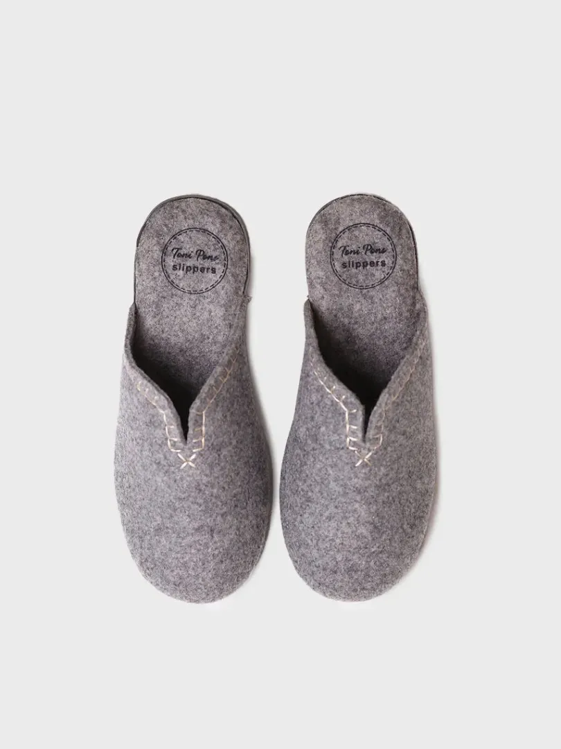 Toni Pons Slippers | CUNIT-FR - Zapatilla tipo zueco para mujer en fieltro reciclado | CUNIT-FR
