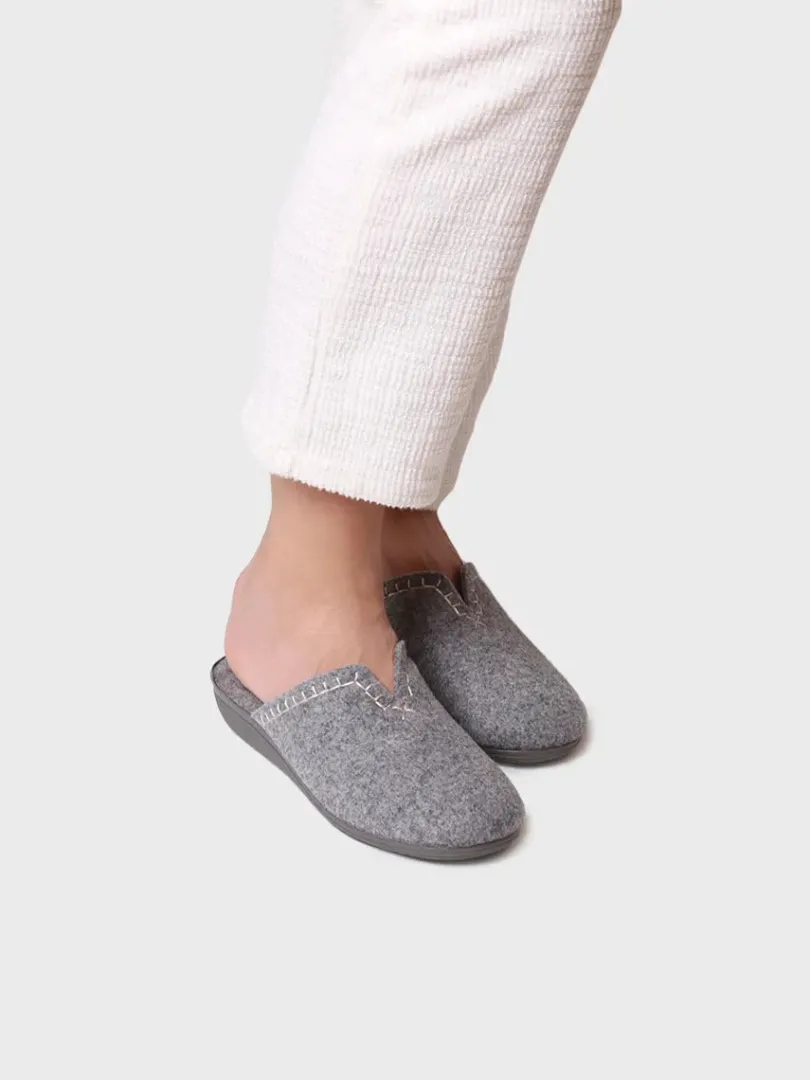 Toni Pons Slippers | CUNIT-FR - Zapatilla tipo zueco para mujer en fieltro reciclado | CUNIT-FR