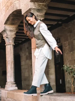 Toni Pons Botines Y Zapatos | DASHA - Botín para mujer en piel nobuk con cordones | DASHA