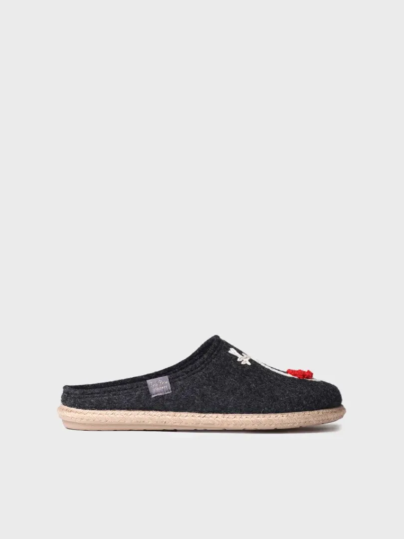 Toni Pons Slippers | DELI-DR - Slippers para mujer en fieltro en Crudo | DELI-DR