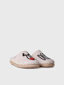Toni Pons Slippers | DELI-DR - Slippers para mujer en fieltro en Crudo | DELI-DR