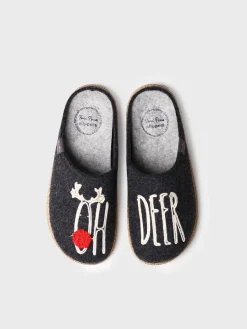 Toni Pons Slippers | DELI-DR - Slippers para mujer en fieltro en Crudo | DELI-DR