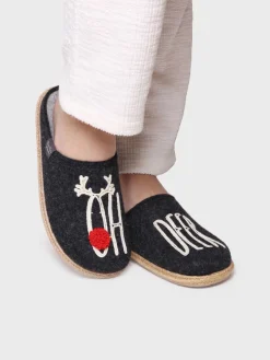 Toni Pons Slippers | DELI-DR - Slippers para mujer en fieltro en Crudo | DELI-DR
