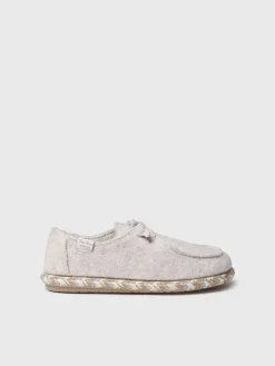 Toni Pons Slippers | DEMI-FP - Zapatilla de casa para mujer en fieltro con cordones | DEMI-FP