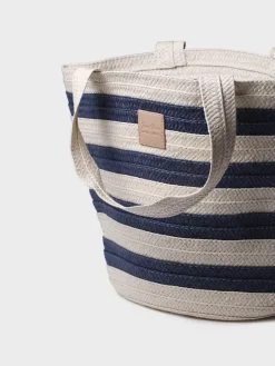 Toni Pons Bolsos | DESI - Bolso grande de mujer en rafia con rayas marineras | DESI