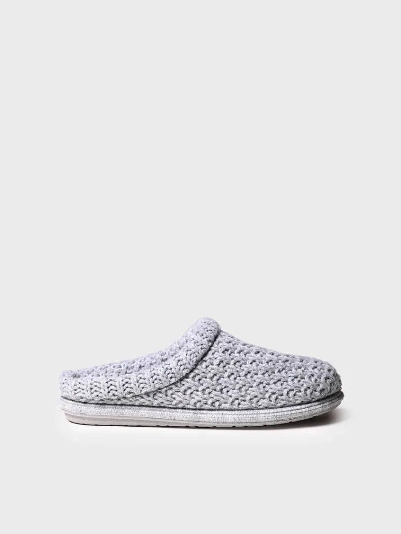 Toni Pons Slippers | DOMI-SR - Slippers para mujer en tejido trenzado en Gris | DOMI-SR