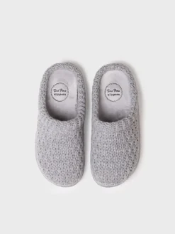 Toni Pons Slippers | DOMI-SR - Slippers para mujer en tejido trenzado en Gris | DOMI-SR