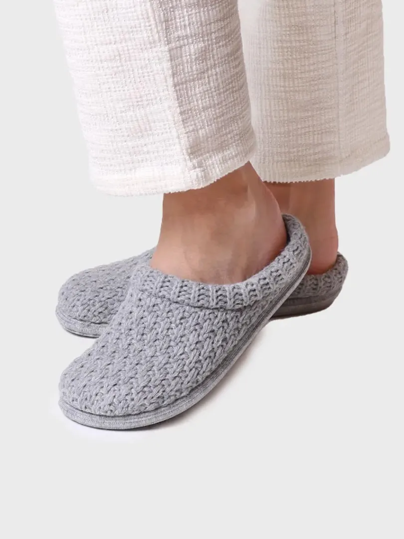 Toni Pons Slippers | DOMI-SR - Slippers para mujer en tejido trenzado en Gris | DOMI-SR