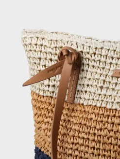 Toni Pons Bolsos | DORA - Bolso shopper en rafia de papel con cremallera | DORA