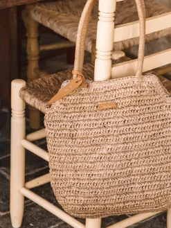 Toni Pons Bolsos | DOROTHY - Bolso de rafia de papel con tira removible | DOROTHY