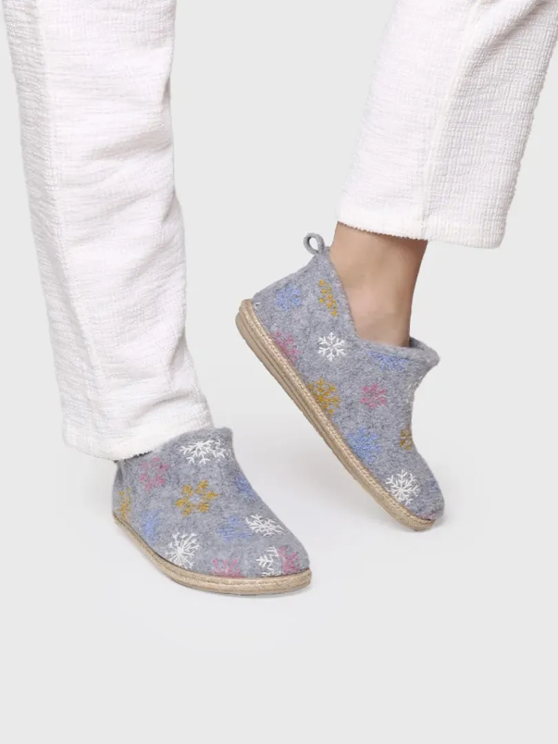 Toni Pons Slippers | DUNA-CP - Slipper abotinada para mujer en fieltro | DUNA-CP