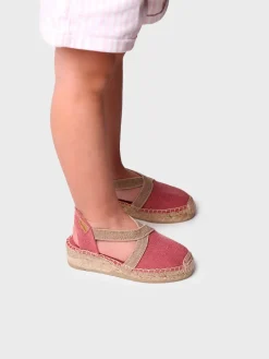 Toni Pons Alpargatas | EDITA-V - Alpargata infantil en tejido con cuña y elásticos | EDITA-V