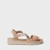 Toni Pons Abiertas | Cuñas Bajas | EIDER-RS - Alpargata mujer con cuña de yute y bandas multicolor | EIDER-RS