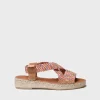 Toni Pons Abiertas | Cuñas Bajas | ELIANA - Alpargata abierta de mujer con elásticos multicolor | ELIANA