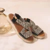 Toni Pons Abiertas | Cuñas Bajas | ELIANA - Alpargata abierta de mujer con elásticos multicolor | ELIANA
