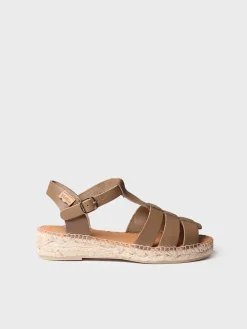 Toni Pons Planas | Abiertas | EMMA - Sandalias cangrejeras planas de mujer en piel | EMMA