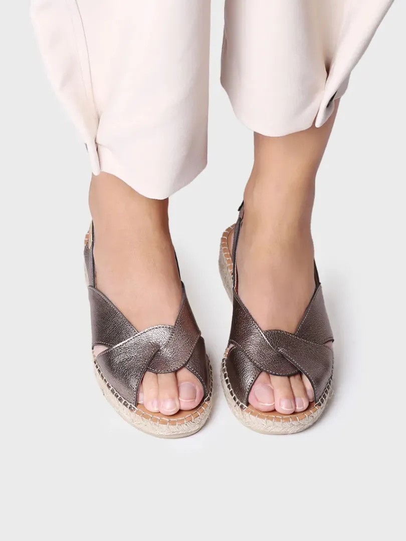 Toni Pons Abiertas | Cuñas Bajas | ENOLA-P - Alpargata para mujer en piel | ENOLA-P