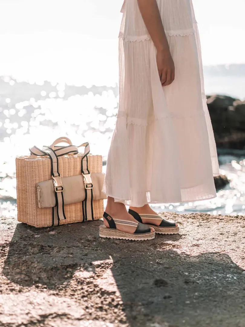 Toni Pons Abiertas | Cuñas Bajas | ESTEL-SW - Sandalia de plataforma de yute para mujer | ESTEL-SW
