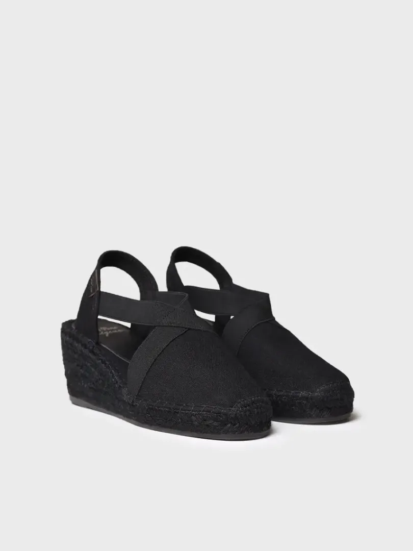 Toni Pons Cuñas Medias | Cerradas | FABI - Alpargata de mujer con cuña de yute tintada y elásticos | FABI