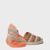 Toni Pons Cuñas Medias | Cerradas | GEORGINA - Alpargata de cuña de mujer en crochet multicolor | GEORGINA