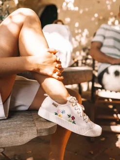 Toni Pons Sneakers Y Zapatillas | GILDA-EJ - Zapatilla deportiva baja de mujer en algodón reciclado y bordados | GILDA-EJ