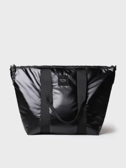 Toni Pons Bolsos | GINNY - Bolso para mujer en material acolchado negro brillante | GINNY