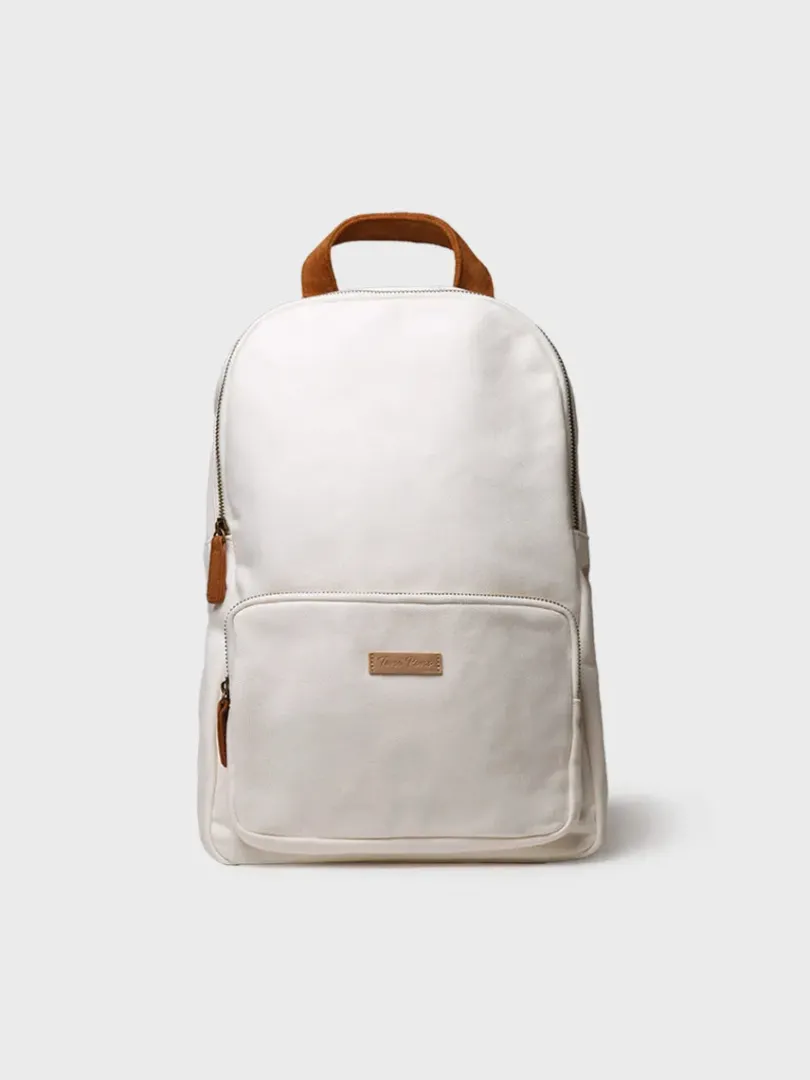 Toni Pons Bolsos | GLORIA - Mochila de lona de algodón con tiras en ante vegano | GLORIA