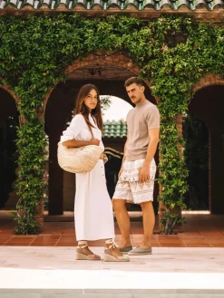 Toni Pons Bolsos | GOMERA - Capazo de mimbre para mujer con asas de piel | GOMERA