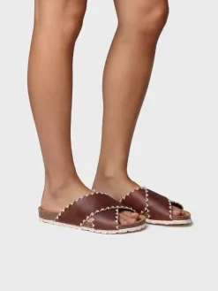 Toni Pons Sandalias | Bios | GRIT-PE - Sandalia BIO de mujer en cuero con tiras cruzadas | GRIT-PE
