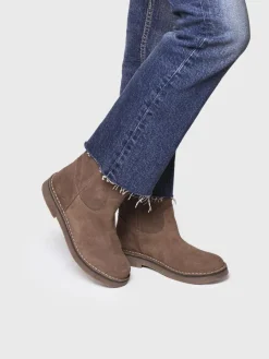 Toni Pons Botines Y Zapatos | IRUN-SY - Botines planos de mujer en serraje | IRUN-SY