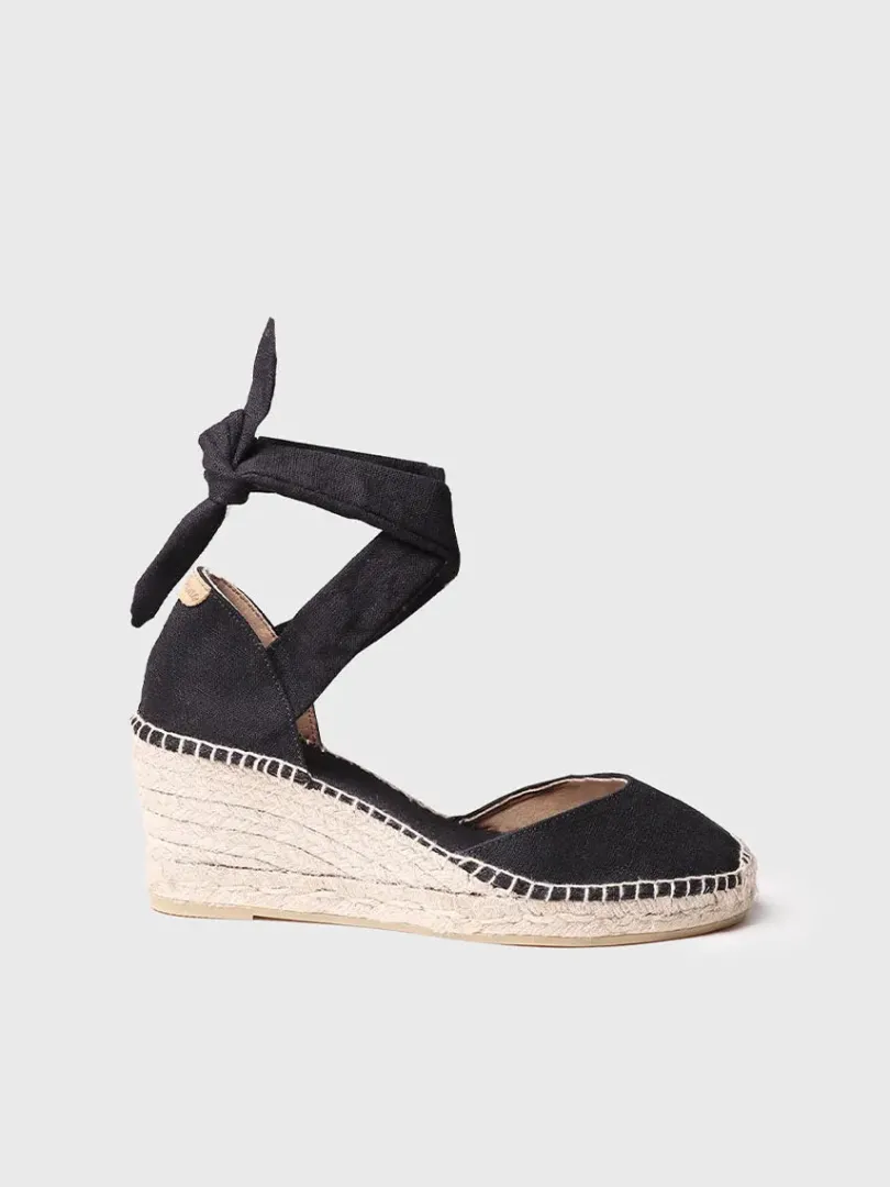 Toni Pons Cuñas Medias | Cerradas | JULIA - Alpargata de cuña con cintas | JULIA