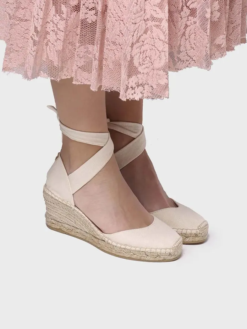 Toni Pons Cuñas Medias | Cerradas | JULIA - Alpargata de cuña con cintas | JULIA
