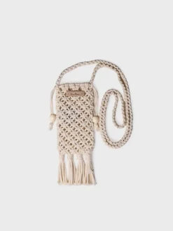 Toni Pons Bolsos | MAGALI - Bolso para móvil en crochet con flecos y cierres laterales | MAGALI