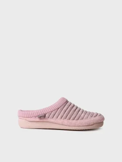 Toni Pons Slippers | MALU-OD - Zapatilla tipo zueco para mujer en fieltro y pelo sintético en Crudo | MALU-OD