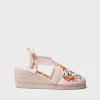 Toni Pons Cuñas Medias | Cerradas | MONTJOI - Alpargata de cuña de mujer con bordados multicolor | MONTJOI