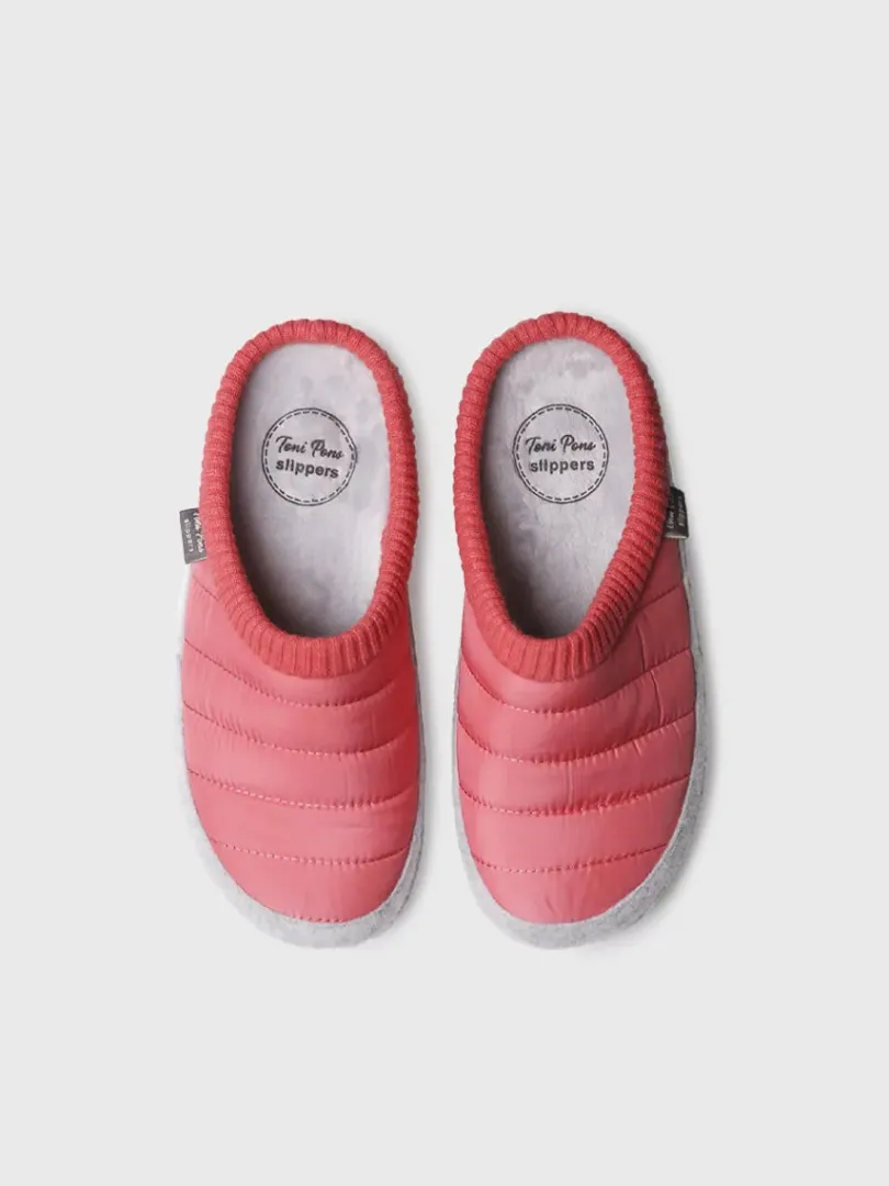Toni Pons Slippers | MORA-TK - Zapatilla tipo zueco para mujer en tejido acolchado y fieltro | MORA-TK
